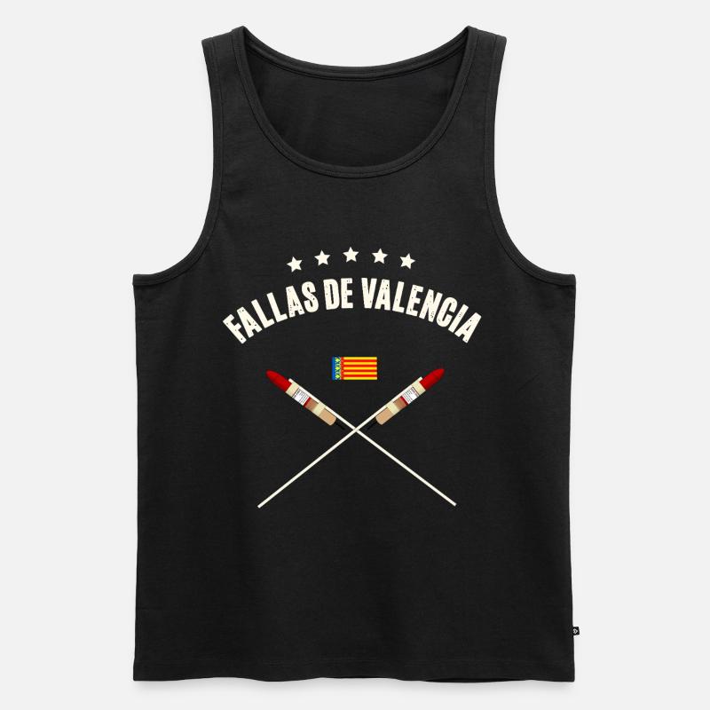Fallas De Valencia Rocket - Männer Premium Bio Tank Top - Schwarz