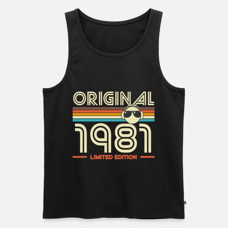 Originale limitierte Edition von 1981 - Männer Premium Bio Tank Top - Schwarz