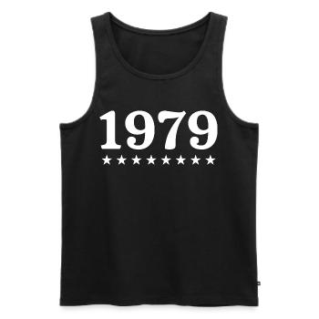 1979 Limited Edition 1979 Retro 1979 - Men's Premium Organic Tank Top - black - Front - AI Model Male 178 light (178cm)