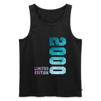 2000 Édition Limitée 26 ans anniversaire - Débardeur bio Premium Homme - noir - Devant - Michal (187cm)