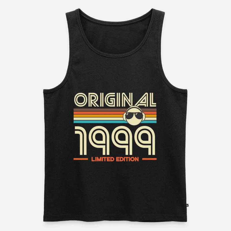 Originale Retro-Edition von 1999 - Männer Premium Bio Tank Top - Schwarz