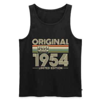 Original 1954 Édition Limité Retro Hits - Débardeur bio Premium Homme - noir - Devant - Michal (187cm)