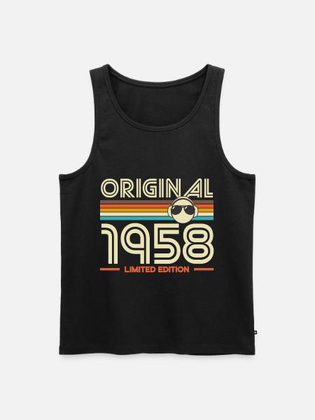 Original 1958 Retro Edition - Men's Premium Organic Tank Top - black