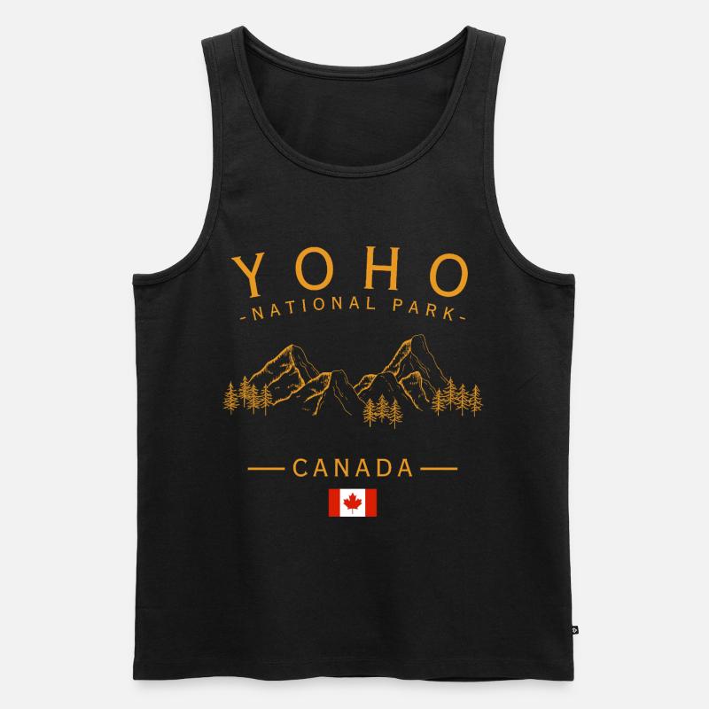 Yoho National Park Canada  - Männer Premium Bio Tank Top - Schwarz