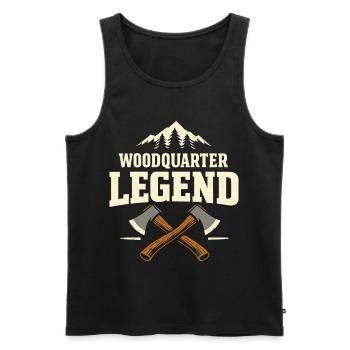Waldviertel Legende Österreich Stolz - Männer Premium Bio Tank Top - Schwarz - Vorne - AI Model Male 178 light (178cm)
