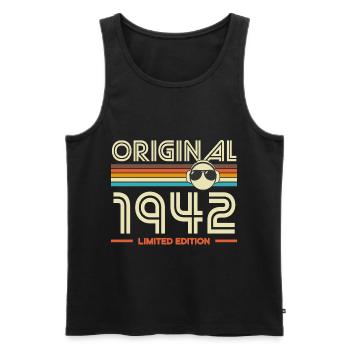 Original 1942 Retro Edition - Débardeur bio Premium Homme - noir - Devant - Michal (187cm)