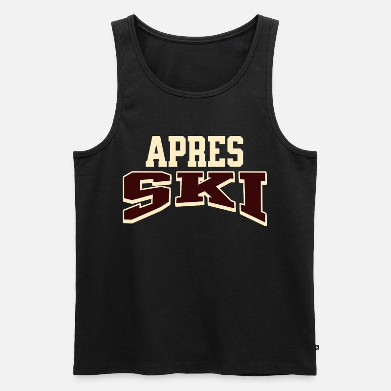 Apres Ski - Männer Premium Bio Tank Top - Schwarz