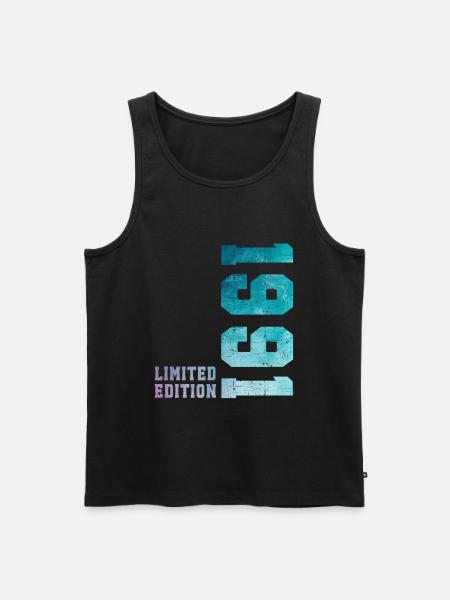 1991 Limited Edition 35 Years Anniversary - Men's Premium Organic Tank Top - black