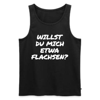 Lustiger Spruch Hamburg - Männer Premium Bio Tank Top - Schwarz - Vorne - Michal (187cm)