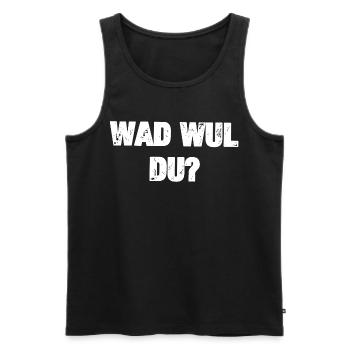 Wad Wul Du - Débardeur bio Premium Homme - noir - Devant - Michal (187cm)