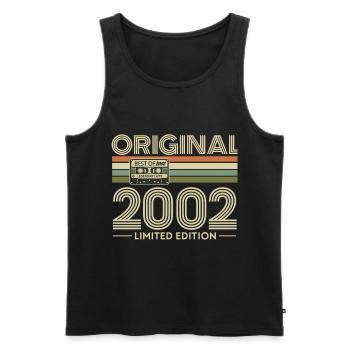 Original 2002 Édition Limitée - Débardeur bio Premium Homme - noir - Devant - Michal (187cm)