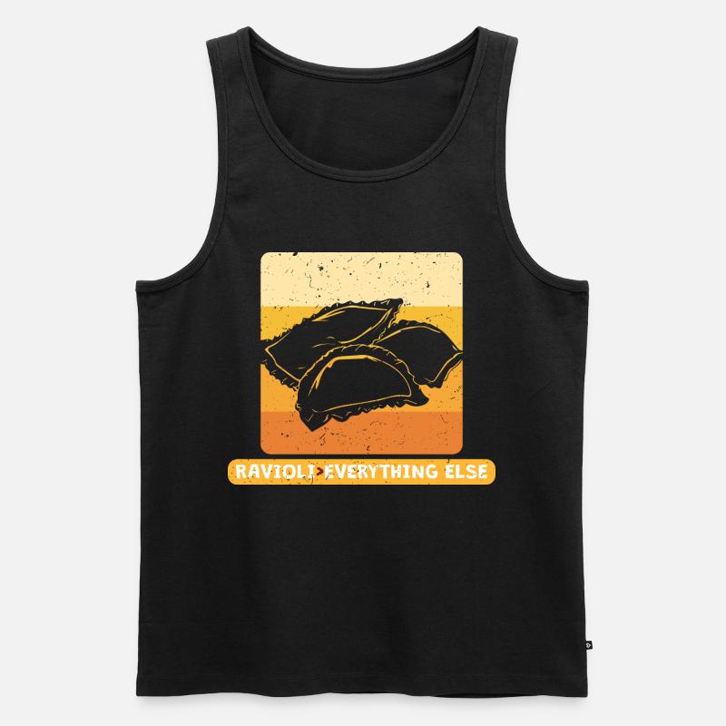 Ravioli > Over Everthing Else - Männer Premium Bio Tank Top - Schwarz