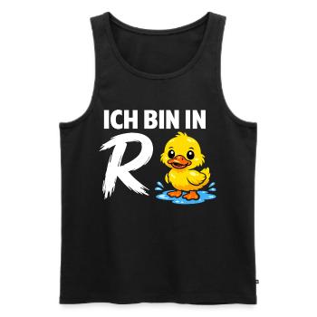 Rente Ente Ich Bin In Rente Geschenk - Männer Premium Bio Tank Top - Schwarz - Vorne - Michal (187cm)