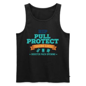 Pack d’extension de cartes à collectionner Rip Pull Protect - Débardeur bio Premium Homme - noir - Devant - AI Model Male 178 light (178cm)