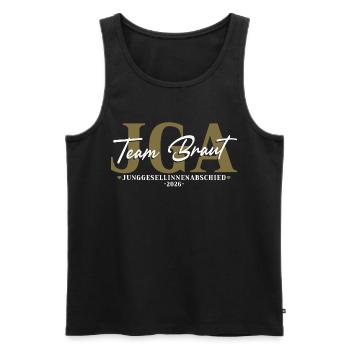 Team Bride Hen Party 2026 Bachelorette Party Women - Men's Premium Organic Tank Top - black - Front - AI Model Male 178 light (178cm)