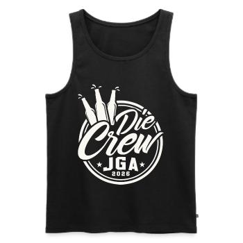 JGA 2026 Team Bräutigam Junggesellenabschied - Männer Premium Bio Tank Top - Schwarz - Vorne - AI Model Male 178 light (178cm)