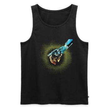 computer hand roboter KI digital cyborg code pc  - Männer Premium Bio Tank Top - Schwarz - Vorne - AI Model Male 178 light (178cm)