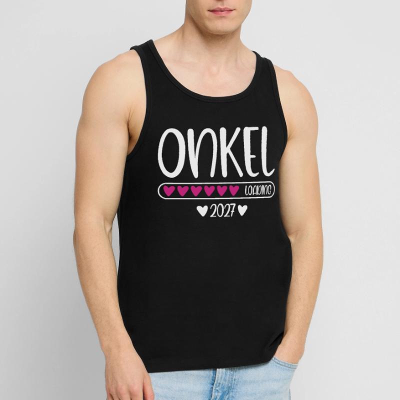 Uncle 2027 loading with hearts loading bar Men's Premium Organic Tank Top