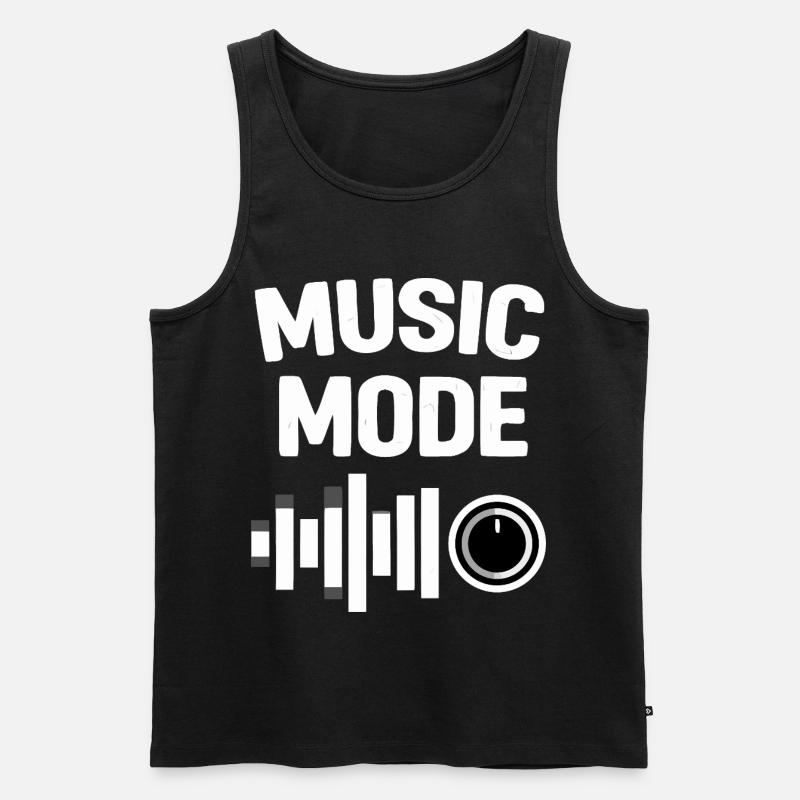 Music Mode On Equalizer - Men's Premium Organic Tank Top - black