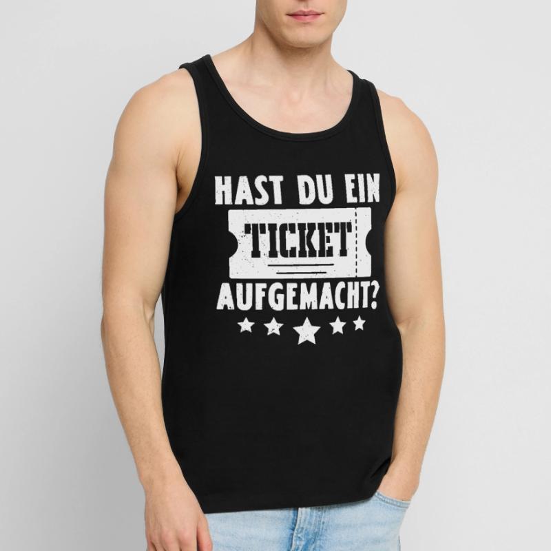 Science Coder HAST DU EIN TICKET AUFGEMACHT LUSTIG Männer Premium Bio Tank Top