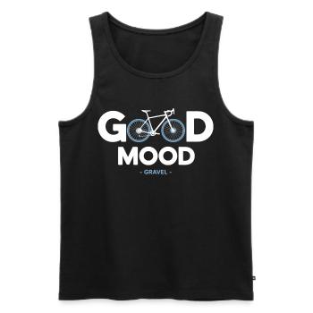 Vélo vélo good mood sport cycliste gravel - Men's Premium Organic Tank Top - black - Front - Michal (187cm)