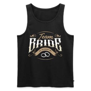 Team Bride 2026 - Men's Premium Organic Tank Top - black - Front - AI Model Male 178 light (178cm)