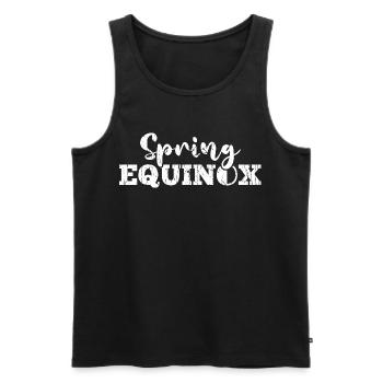 Spring Equinox Happy Easter Ostara March Equinox - Men's Premium Organic Tank Top - black - Front - AI Model Male 178 light (178cm)