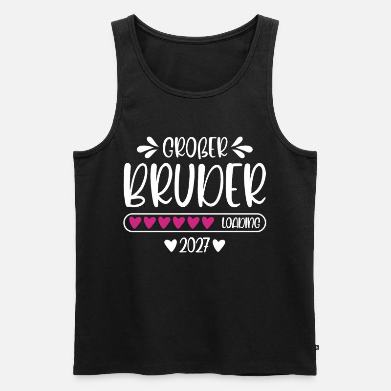 Großer Bruder 2027 loading - Männer Premium Bio Tank Top - Schwarz