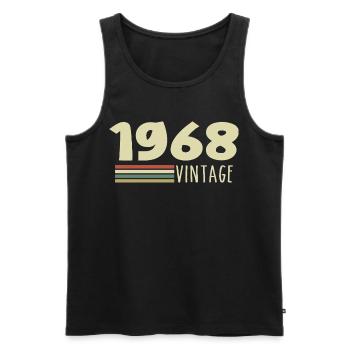 Jubiläum 1968 1968 - Männer Premium Bio Tank Top - Schwarz - Vorne - Michal (187cm)