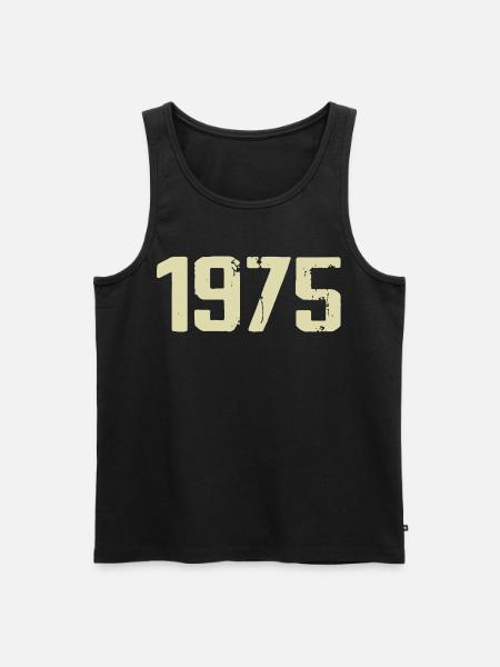 Jubiläum 1975 - Männer Premium Bio Tank Top - Schwarz