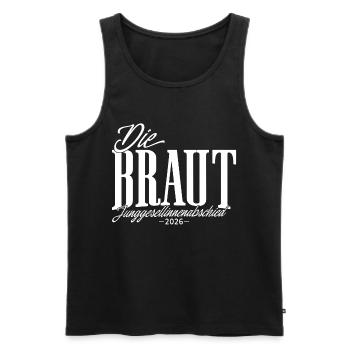 Bride - Bachelorette Party 2026 Bachelorette Party Women - Men's Premium Organic Tank Top - black - Front - AI Model Male 178 light (178cm)