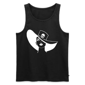 The Ghost in the Hat - Men's Premium Organic Tank Top - black - Front - Michal (187cm)