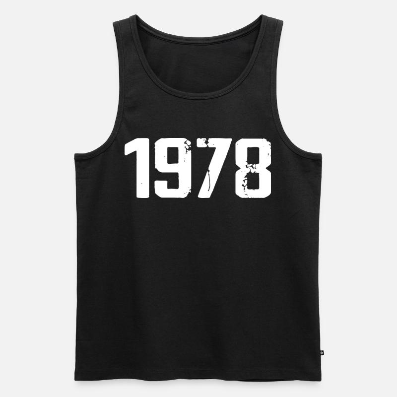 1978 – Großartig seit 1978 - Männer Premium Bio Tank Top - Schwarz