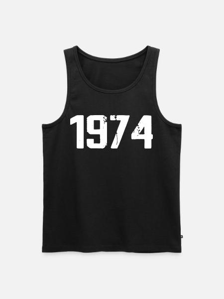 1974 - Awesome since 1974 - Men's Premium Organic Tank Top - black