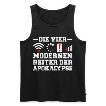 Computers THE FOUR HORSEMEN OF THE MODERN APOCALYPSE - Men's Premium Organic Tank Top - black - Front - Michal (187cm)