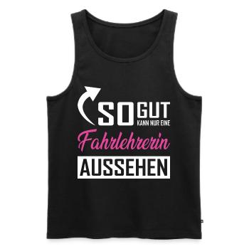 Only a driving instructor can look so good - Men's Premium Organic Tank Top - black - Front - Michal (187cm)