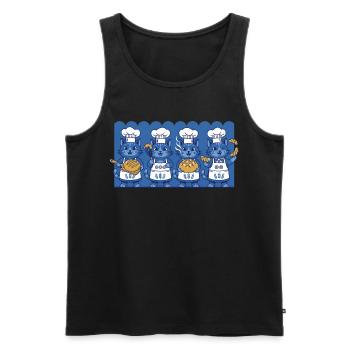 Sourdough Bread Baking Baker Sourdough Starter Jar - Männer Premium Bio Tank Top - Schwarz - Vorne - AI Model Male 178 light (178cm)