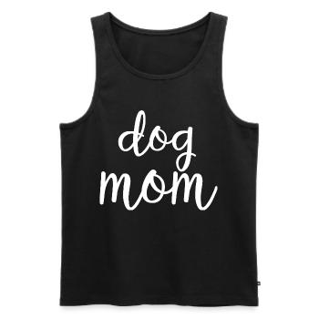 Dog Mom Cute Paw Mothers Day Shirt - Men's Premium Organic Tank Top - black - Front - Michal (187cm)