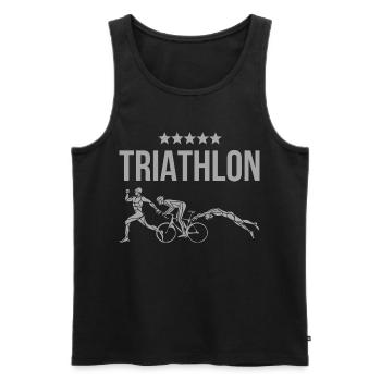 Triathlon - Débardeur bio Premium Homme - noir - Devant - Michal (187cm)