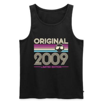 Original 2009 Limited Edition - Men's Premium Organic Tank Top - black - Front - Michal (187cm)