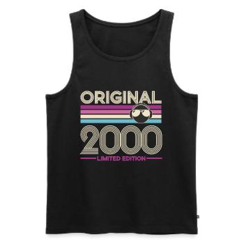 Original 2000 Édition Limitée - Débardeur bio Premium Homme - noir - Devant - Michal (187cm)