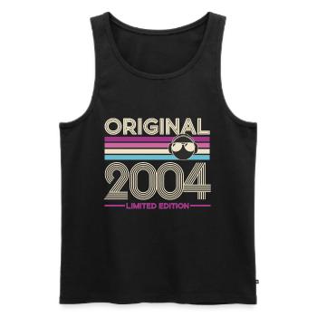 Original 2004 Limited Edition Retro - Männer Premium Bio Tank Top - Schwarz - Vorne - AI Model Male 178 light (178cm)