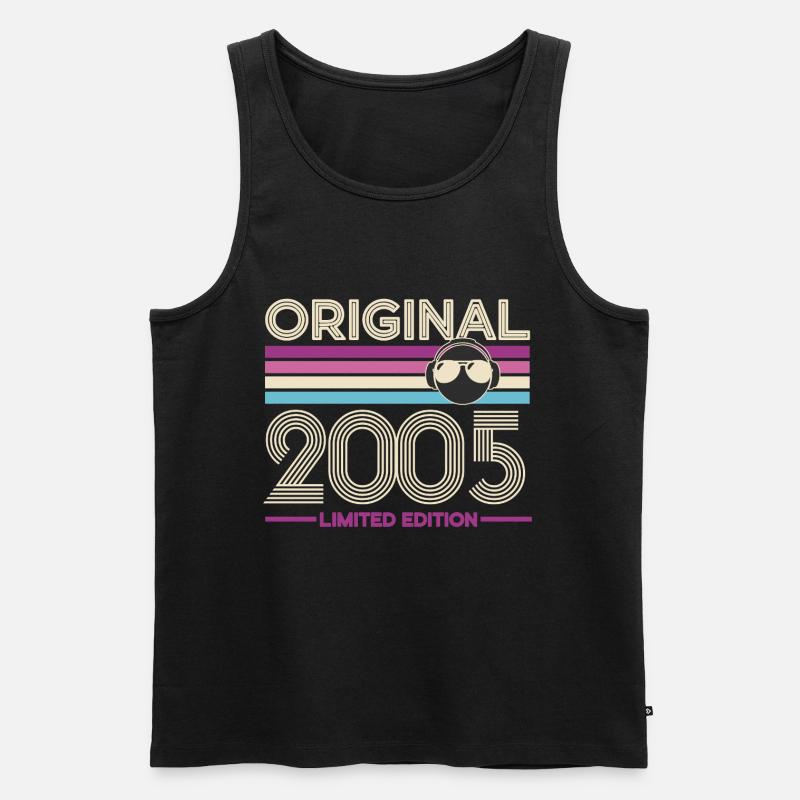 Originale limitierte Ausgabe 2005 - Männer Premium Bio Tank Top - Schwarz