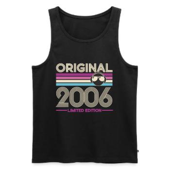 Original 2006 Limited Edition Retro - Männer Premium Bio Tank Top - Schwarz - Vorne - AI Model Male 178 light (178cm)