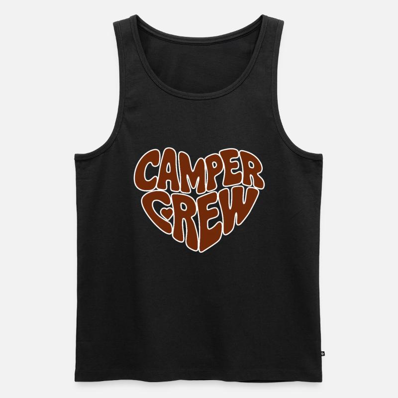 Camper crew - Männer Premium Bio Tank Top - Schwarz