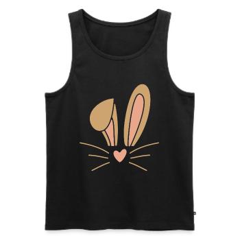 Osterhase Ostern - Männer Premium Bio Tank Top - Schwarz - Vorne - Michal (187cm)