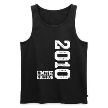 16th Birthday 2010 Limited Edition Boy Girls - Men's Premium Organic Tank Top - black - Front - Michal (187cm)