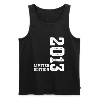 13th Birthday 2013 Limited Edition Boy Girls - Men's Premium Organic Tank Top - black - Front - Michal (187cm)