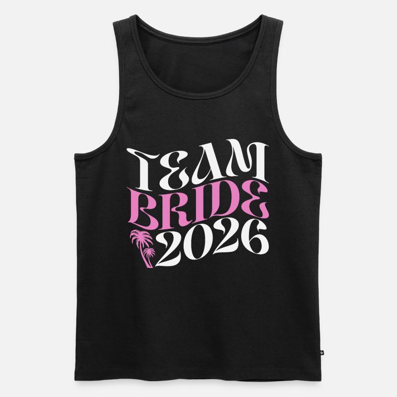 Team Bride Junggesellinnenabschied JGA 2026 - Männer Premium Bio Tank Top - Schwarz