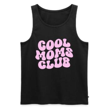Cool Moms Club - Muttertag Mama Geschenk - Männer Premium Bio Tank Top - Schwarz - Vorne - AI Model Male 178 light (178cm)